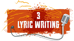 Lyric writing sub heading graphic